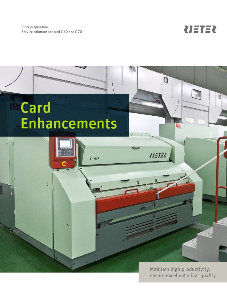 Card Enhancements for Optimal Sliver Quality | PDF | Gear | Belt ...