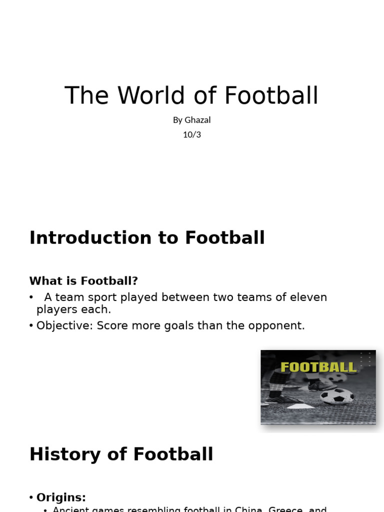 Introduction to Football: History & Rules | PDF