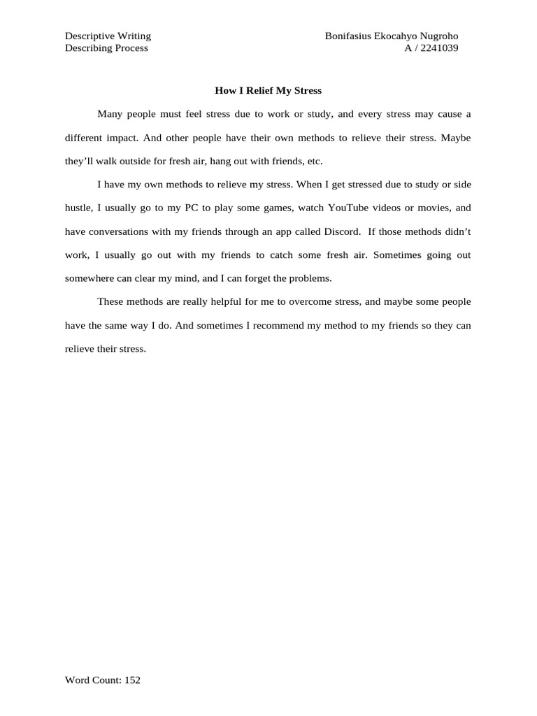 Desc Process Bonifasius 2241039 | PDF | Proofreading | Language Mechanics