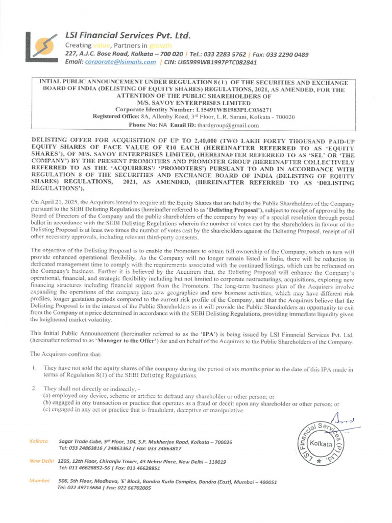 Signed IPA Letter | PDF