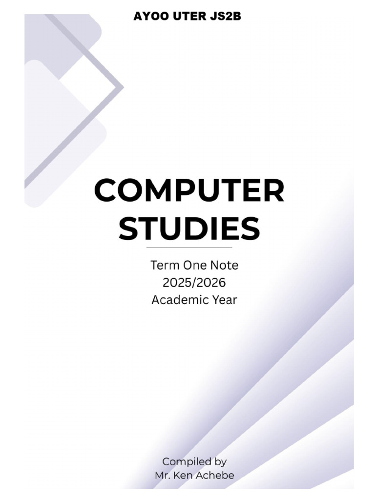 Careers in Computer Studies for JSS3 | PDF | Network Topology ...