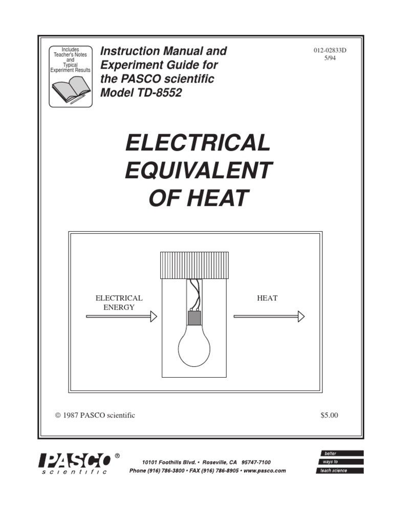 Electrical Equivalent of Heat | PDF | Incandescent Light Bulb | Heat