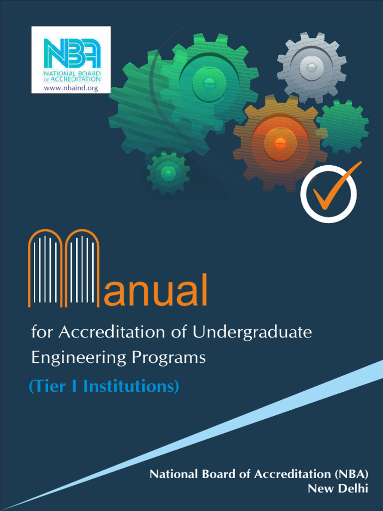 NBA Accreditation Manual for Tier I Institutions | PDF | Engineering ...