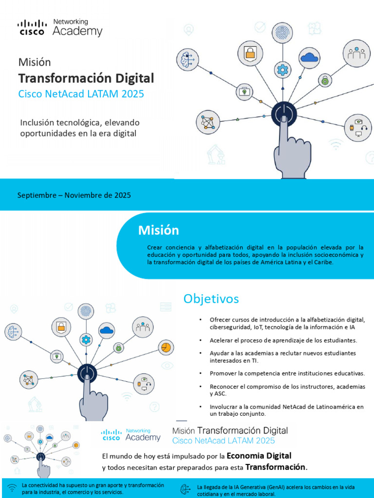 Misión Transformación Digital Cisco 2025 | PDF | Internet de las Cosas ...