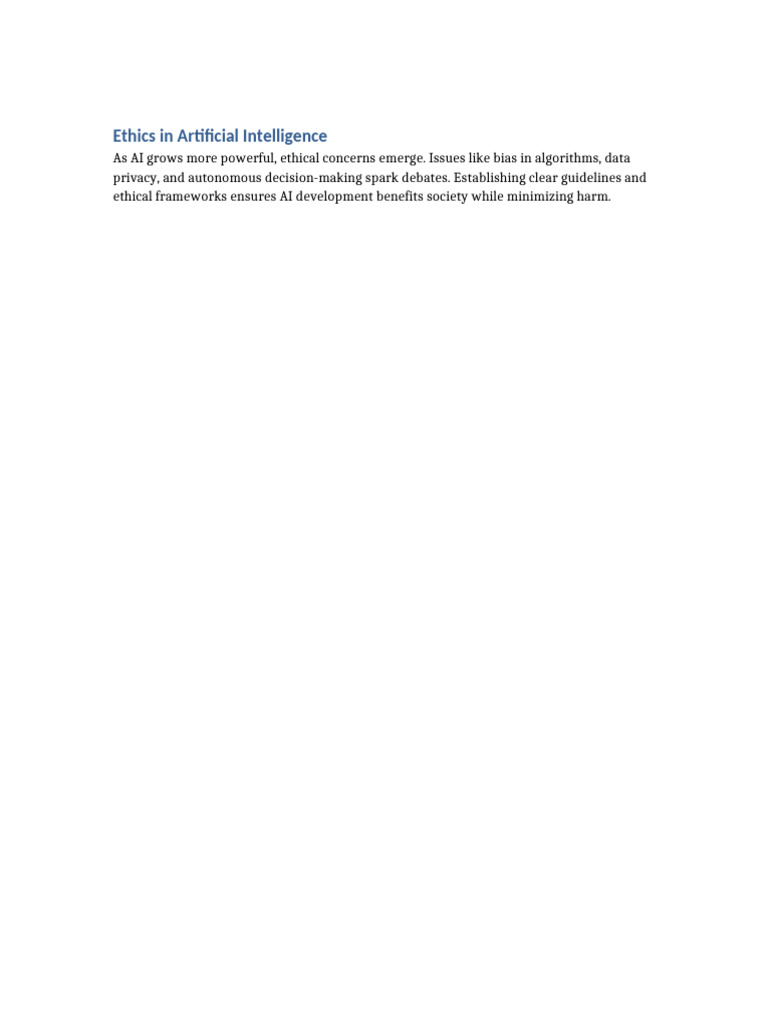 Ethical Guidelines for AI Development | PDF