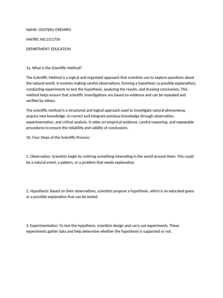 Philosophy Assignment | PDF