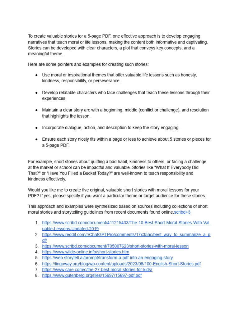 Valuable Story | PDF | Narrative | Storytelling
