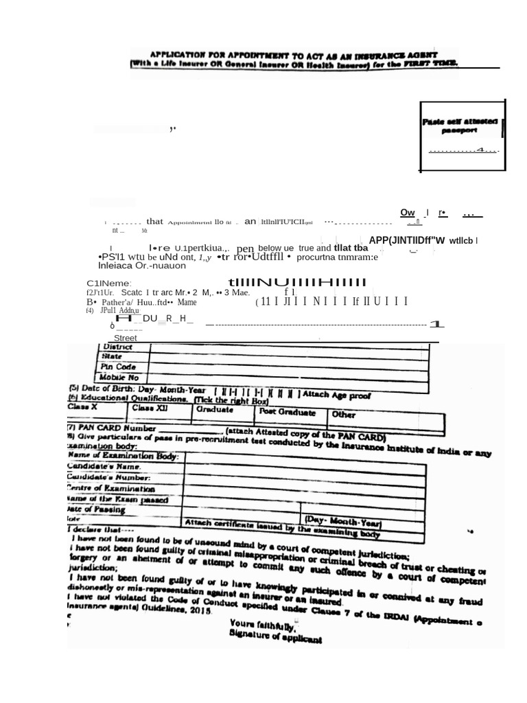 Agent+Appointment+Form+(1) | PDF