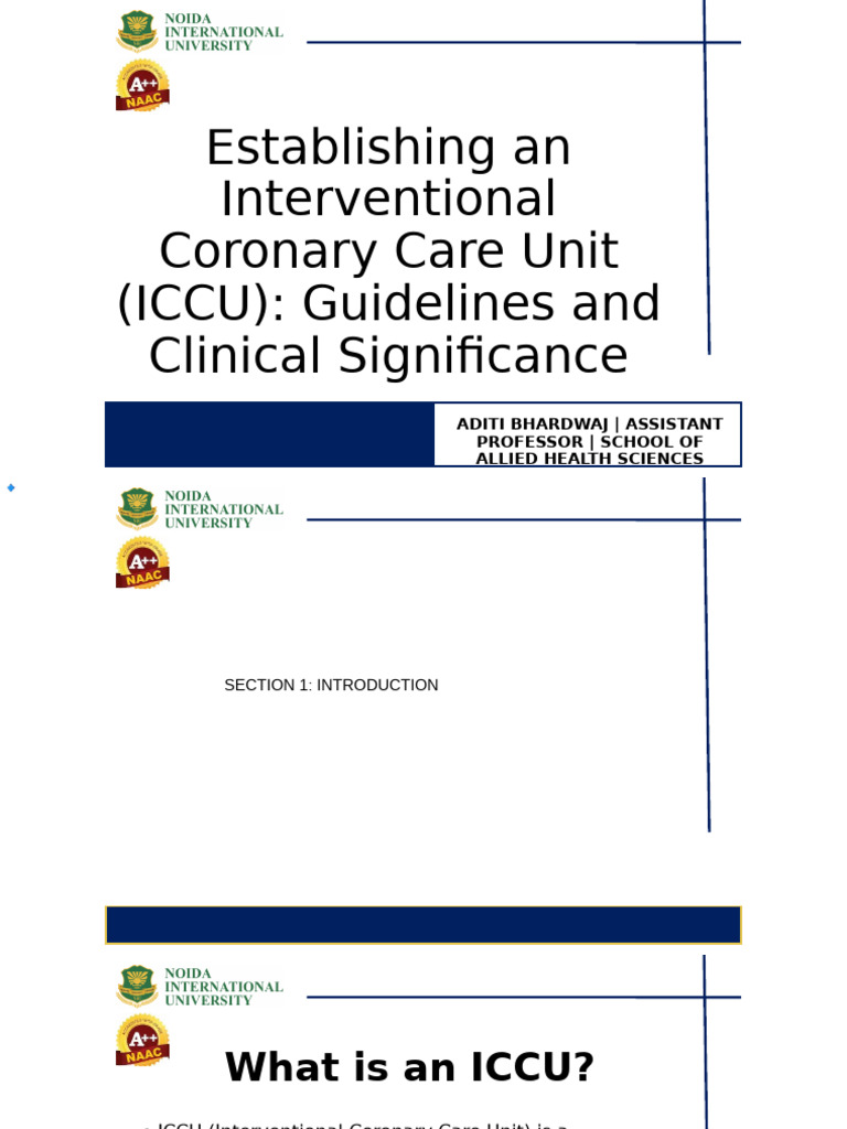 ICCU Planning Guidelines and Benefits | PDF | Intensive Care Unit ...