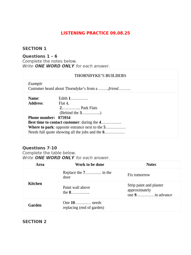 Lítening Practice 09.08.25 | PDF