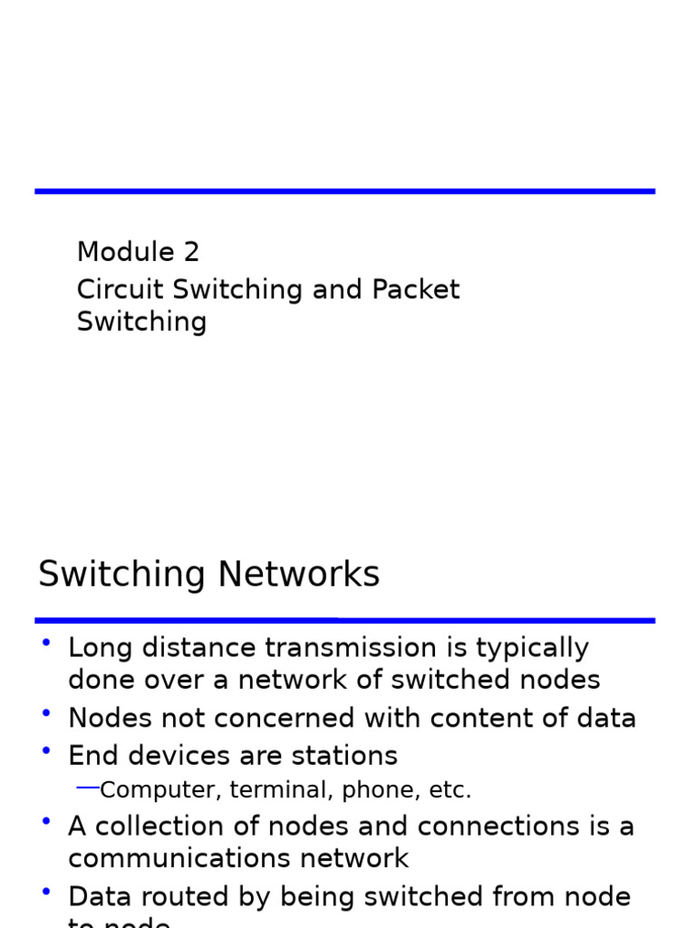 Circuit vs. Packet Switching Explained | PDF | Computer Network ...