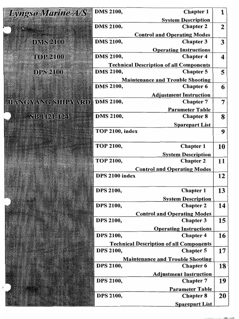A05 User Manual DMS 2100, TOP 2100, DPS 2100 | PDF