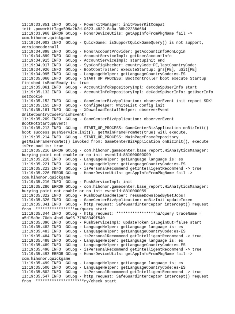 Honor Device Log Analysis Report | PDF | Wide Area Network | Software ...