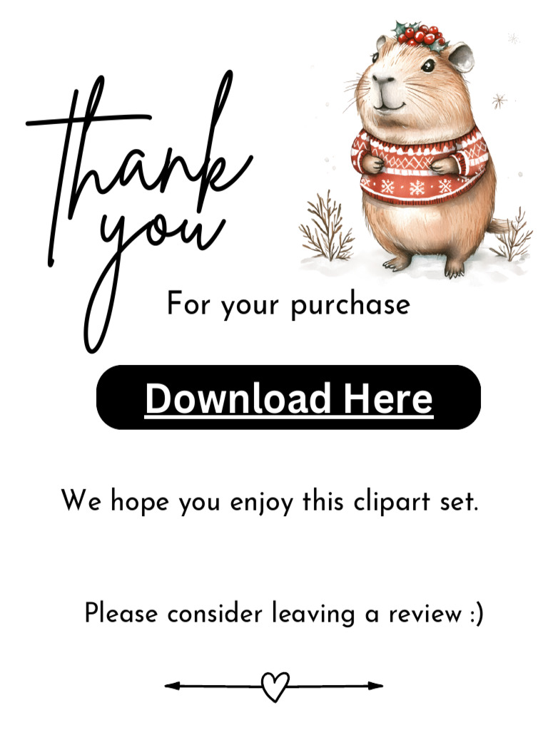 Thankyou CapybaraChristmas | PDF