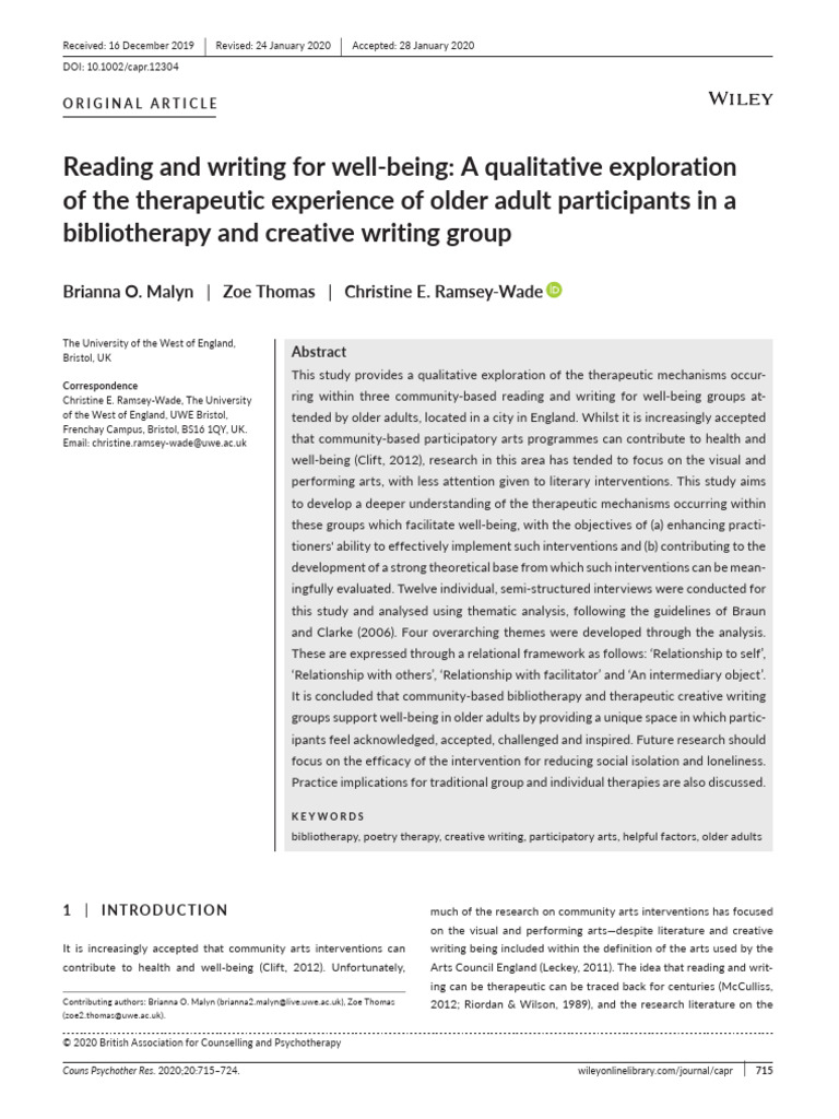 EBSCO FullText 2024 11 19 | PDF | Well Being | Psychotherapy