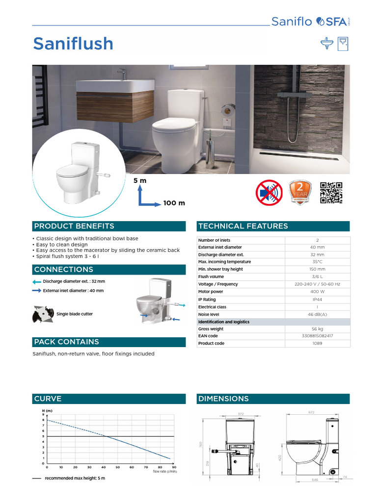 Micro Toilet Technical Specifications | PDF