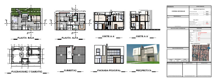 Proyecto de Vivienda Unifamiliar | PDF