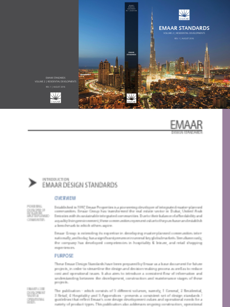 Emaar Residential Design Standards | PDF | Elevator | Bathroom