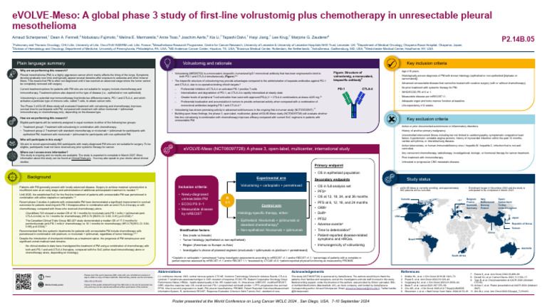 eVOLVE-Meso: Volrustomig in Mesothelioma | PDF | Chemotherapy ...