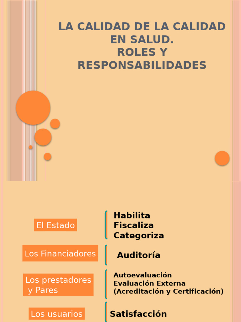 La Gestion de La Calidad en Salud | PDF | Auditoría | Cuidado de la salud