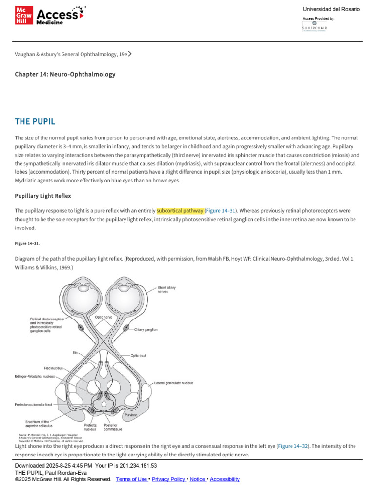 Pupillary Defects and Reflexes Explained | PDF | Human Anatomy ...