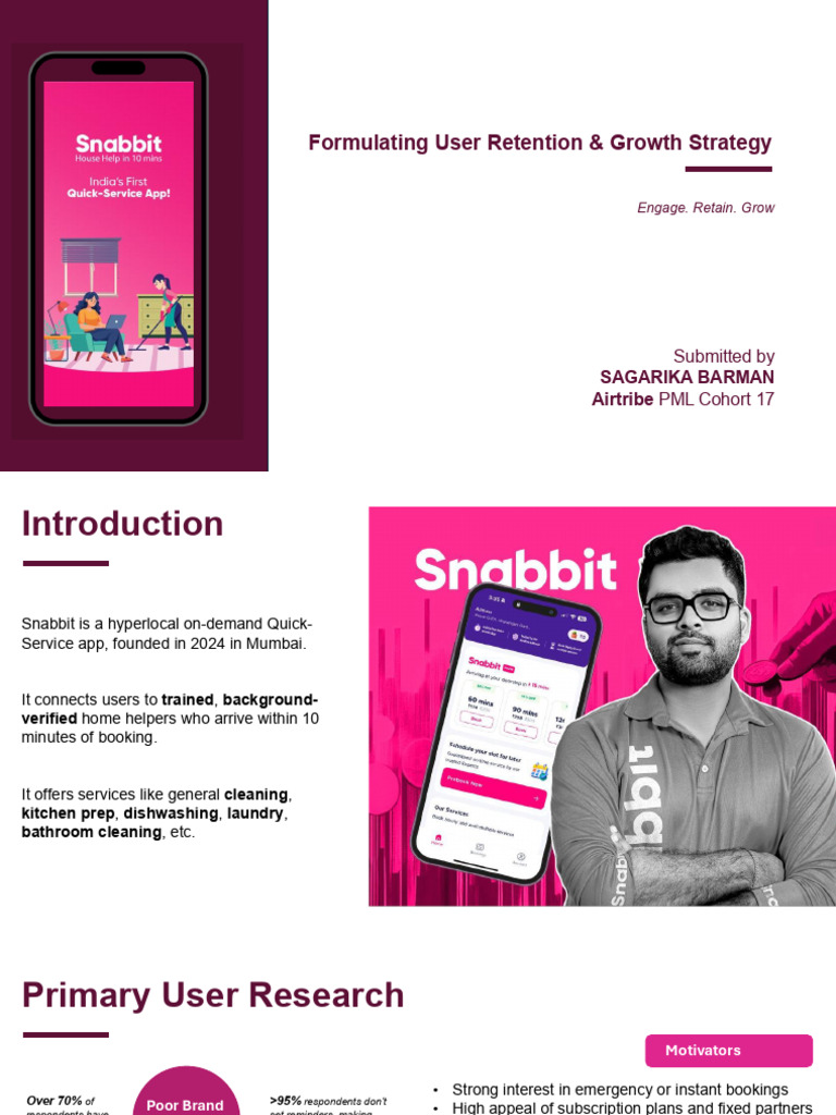 Snabbit: Strategies for User Retention | PDF | Pricing | Subscription ...