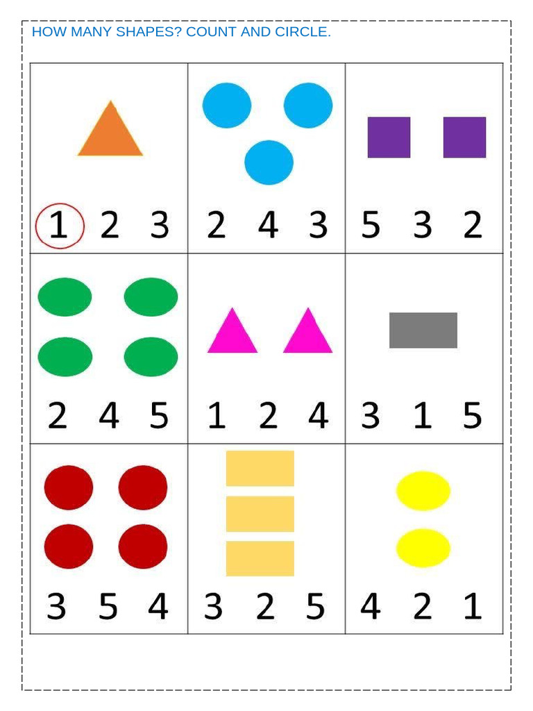 How Many Shapes | PDF