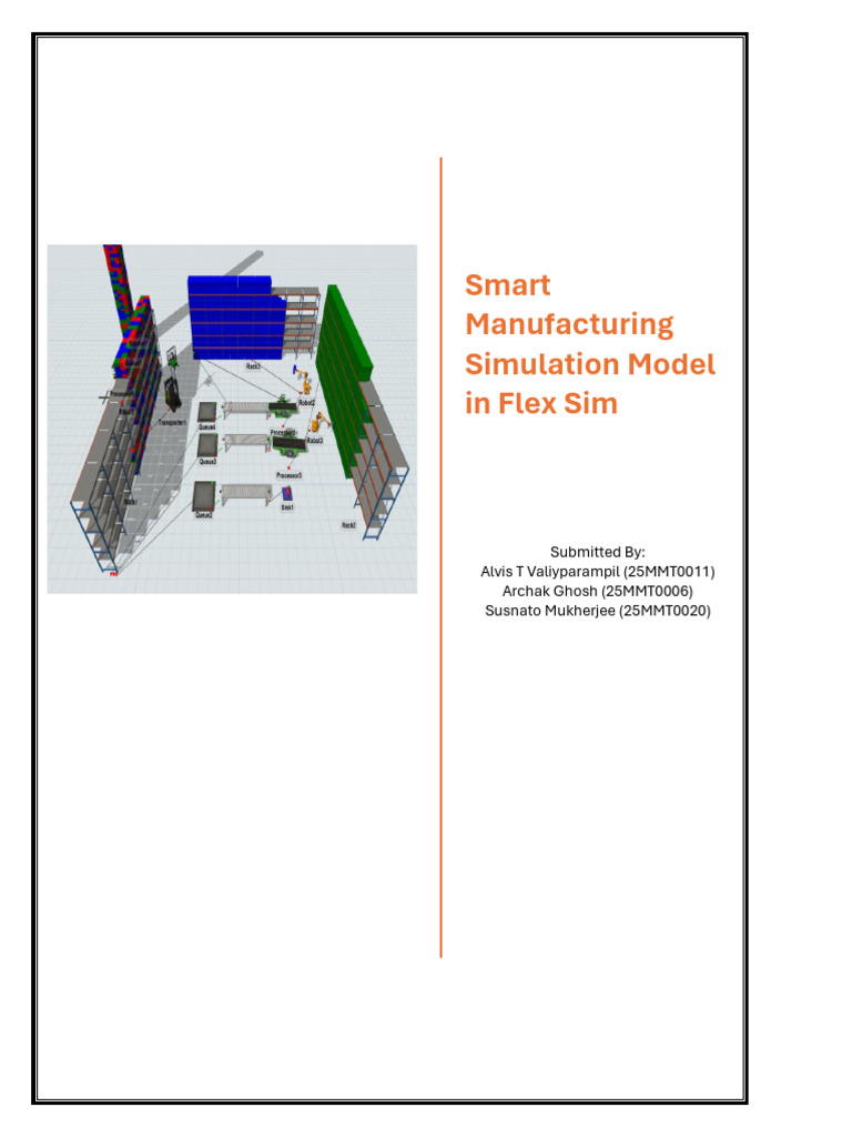 Smart Manufacturing Simulation in FlexSim | PDF | Automation | Simulation