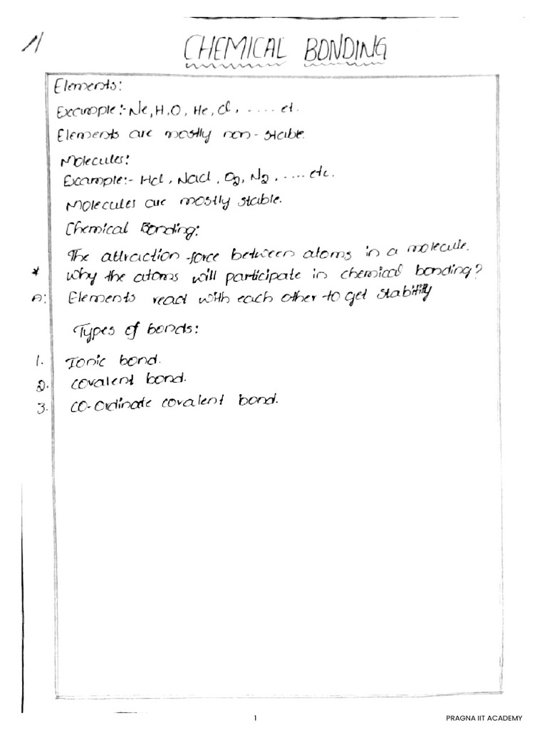 Chemical Bonding | PDF
