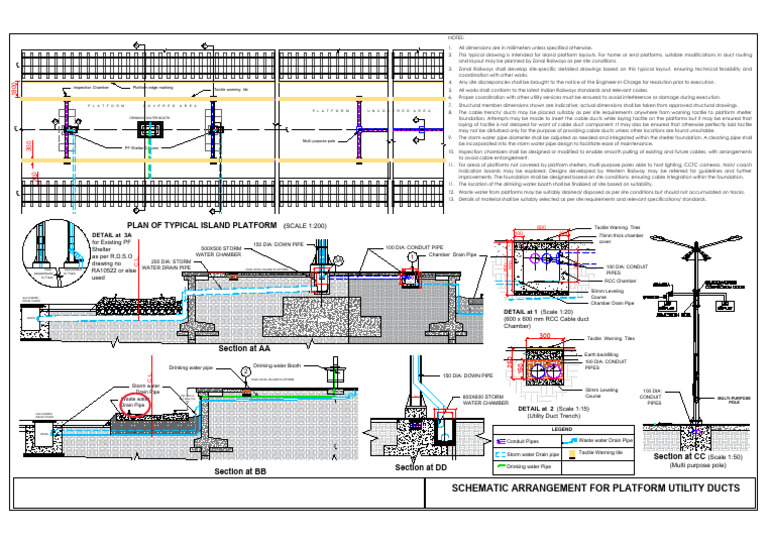 Platform Utility Ducts Schematic Layout | PDF
