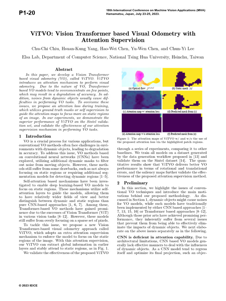 ViTVO: Transformer-Based Visual Odometry | PDF | Applied Mathematics ...