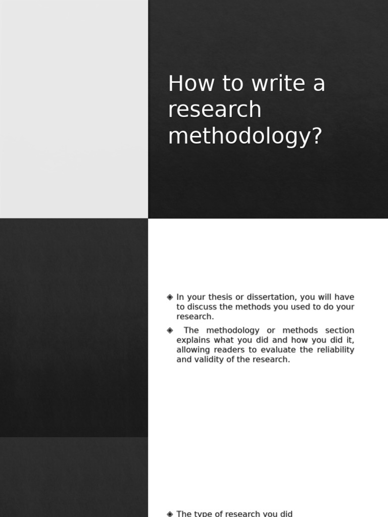 Writing Metholodogy | PDF | Survey Methodology | Sampling (Statistics)