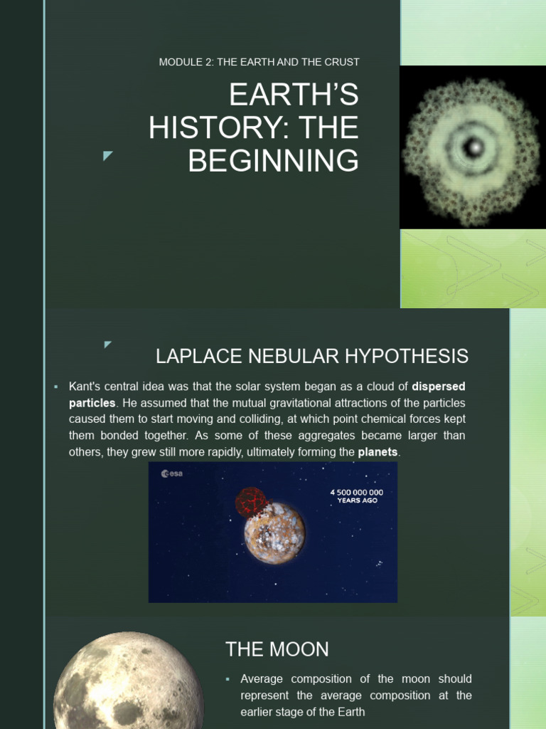 Earth's Formation and Early History | PDF | Earth | Moon
