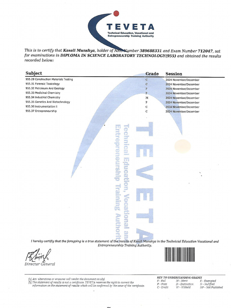 Teveta Diploma | PDF