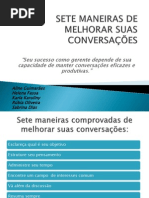 SETE MANEIRAS DE MELHORAR SUAS CONVERSAÇÕES