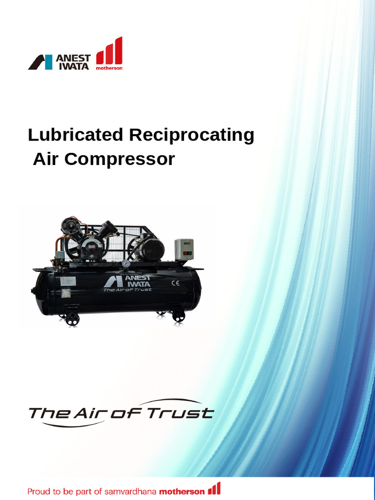 Lubricating Reciprocating Air Compressor India | PDF | Rotating ...