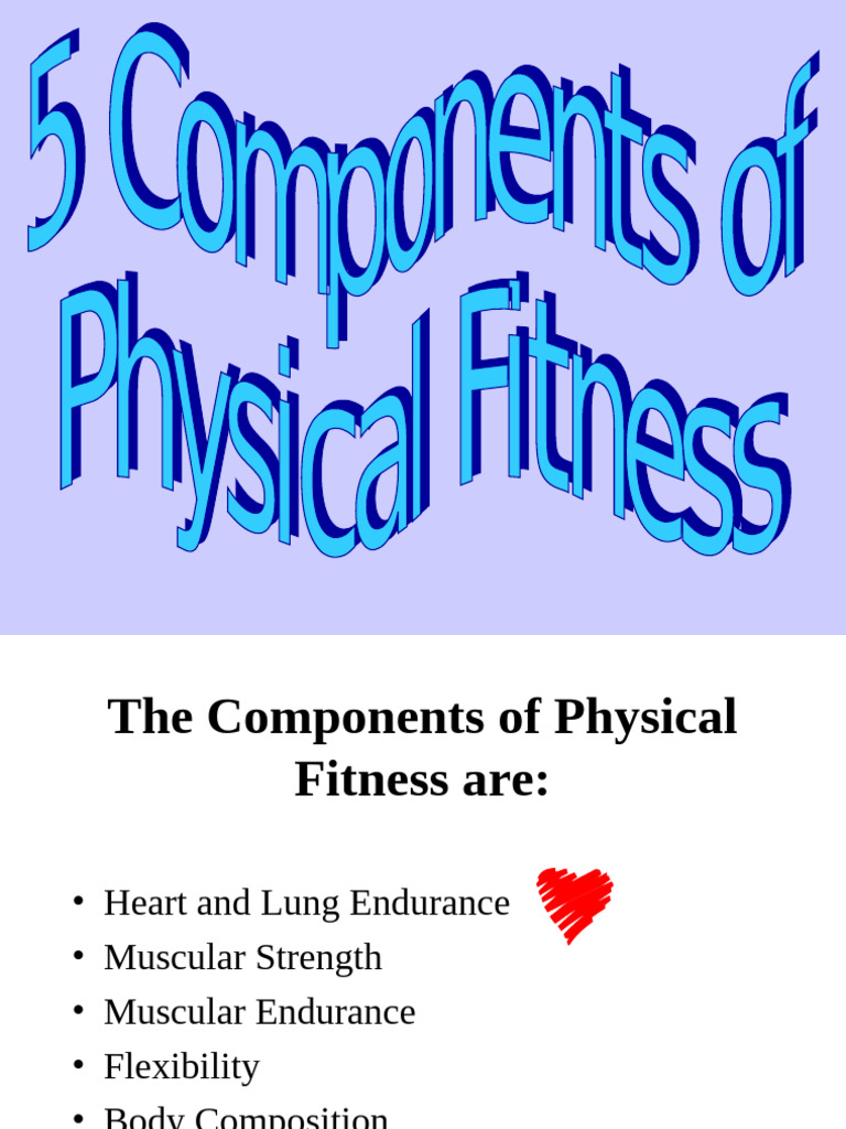Five Components of Fitness Explained | PDF