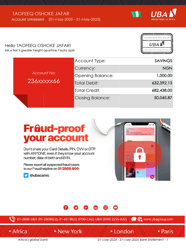 My Bank Statement (2) (3 Files Merged) | PDF | Debits And Credits | Banks