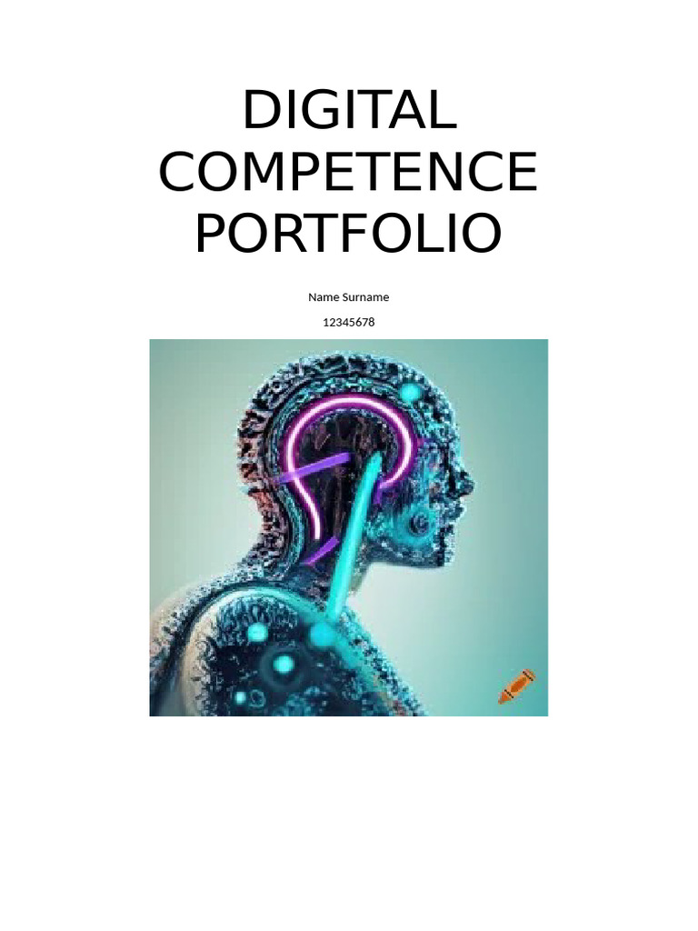 Digital Competence Portfolio for Educators | PDF | Learning | Mindset