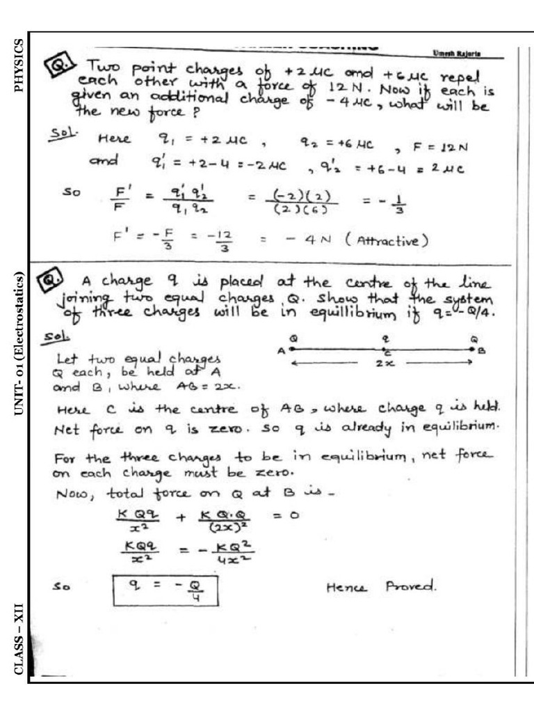 Phy ch1 Numericals | PDF