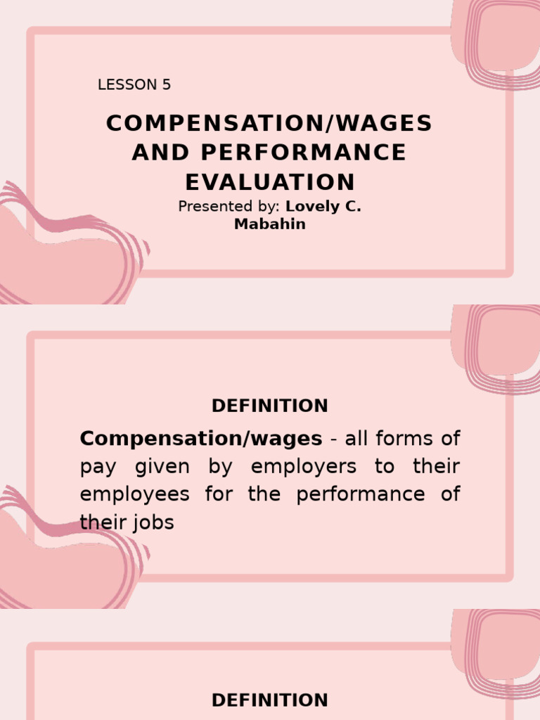 Compensation and Performance Evaluation Guide | PDF | Cost Of Living ...