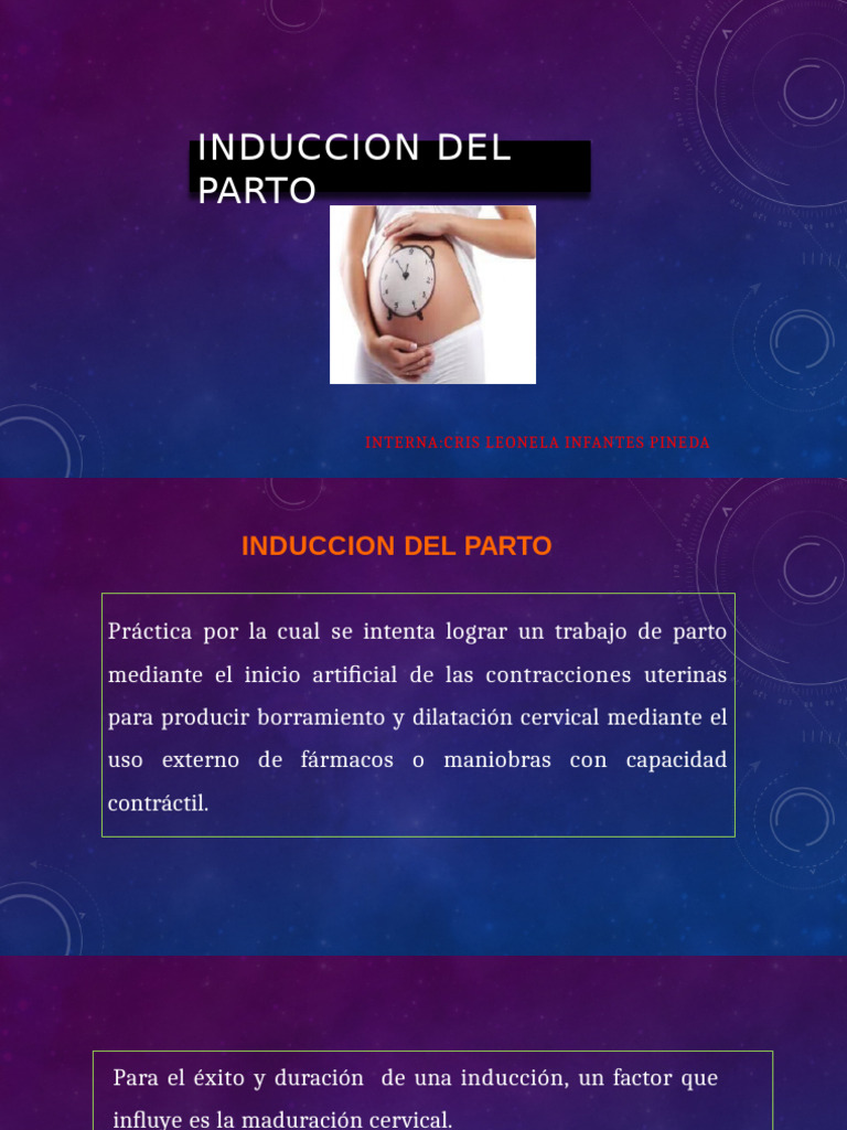 Induccion+Del+Trabajo+de+Parto PPTX+ | PDF | Parto | El embarazo