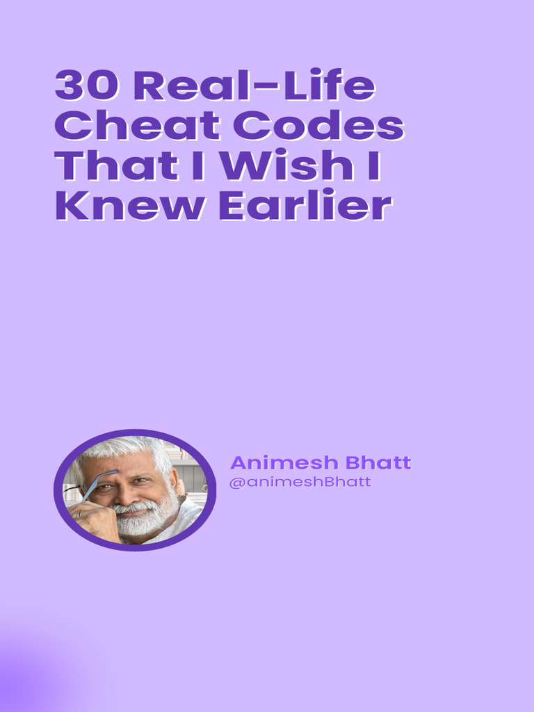 30 Life Cheat Codes to Know Early | PDF