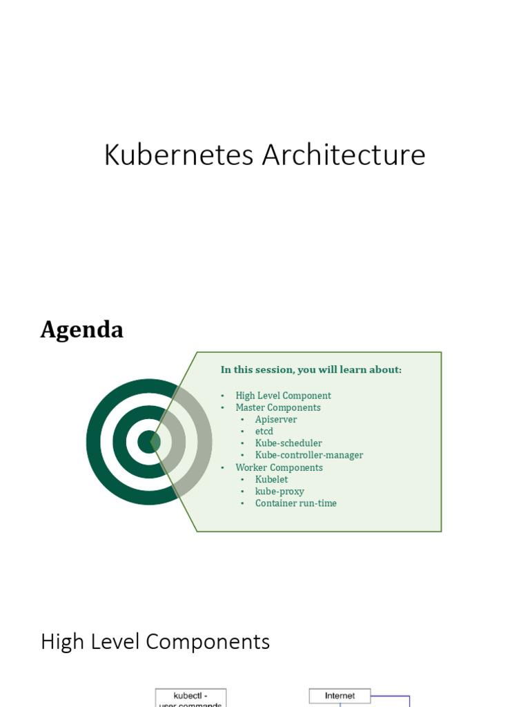 Kubernetes Architecture Overview | PDF | Software Architecture ...