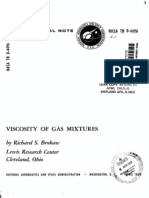 Nasa Viscosity of Gas Mixtures