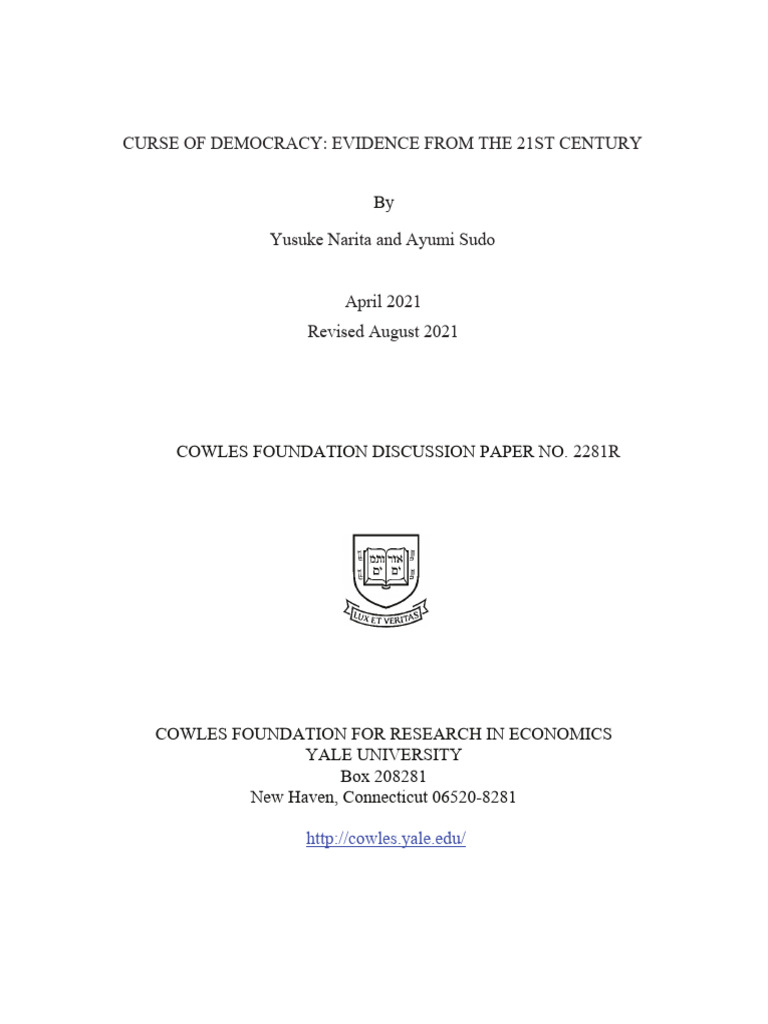Democracy's Negative Impact on Growth | PDF | Standard Error | Economic ...