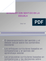 Aprender Con Sentido en La Escuela. Cesar Coll. Ponencia.