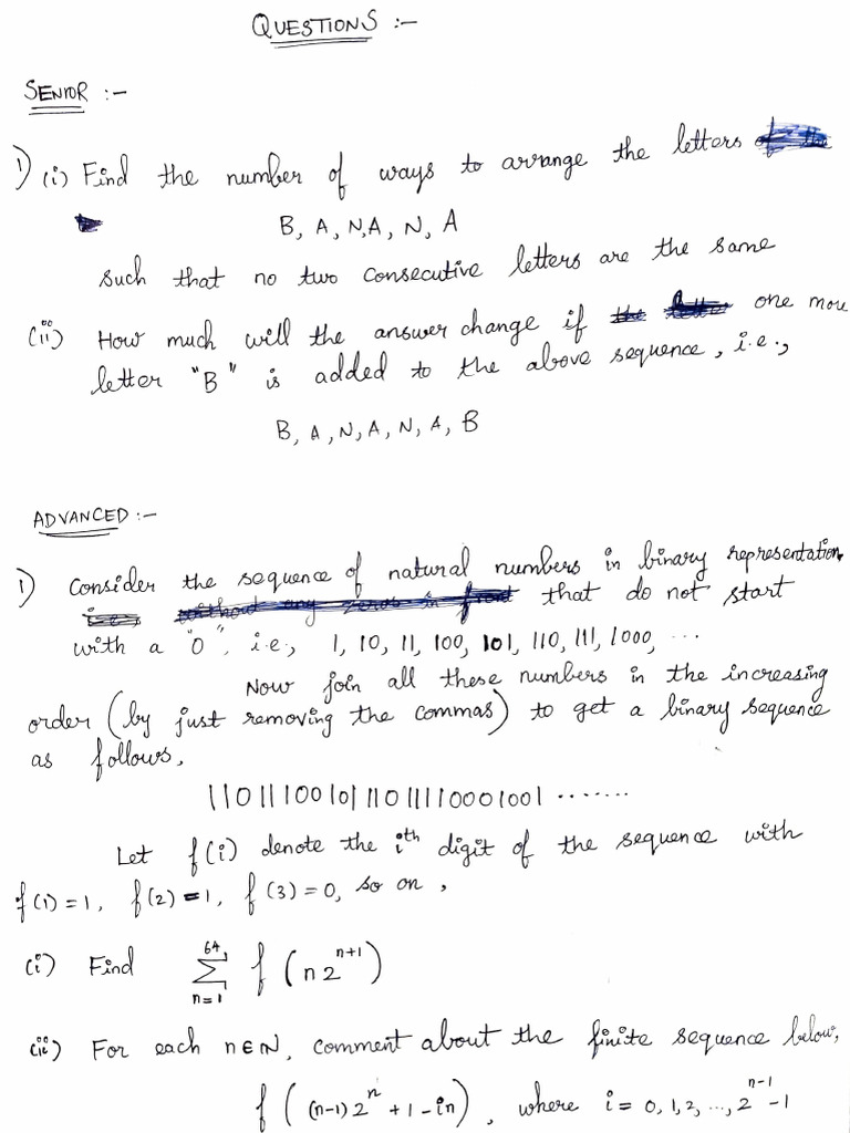 Advanced Number Sequence Analysis | PDF