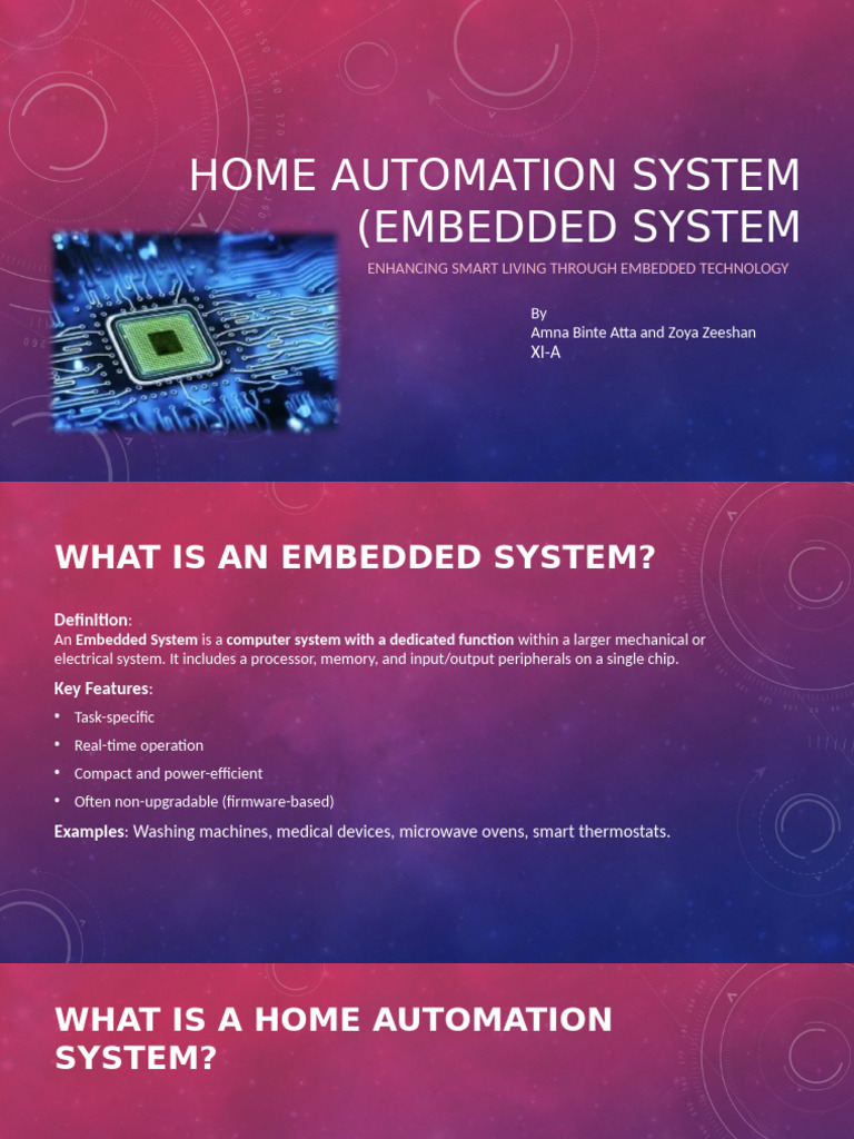 Home Automation with Embedded Systems | PDF | Embedded System | Home ...
