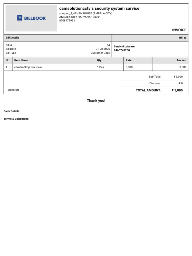 Camsolutioncctv S Security System Sarvice - 34 - Billbook | PDF